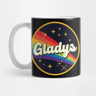 Gladys // Rainbow In Space Vintage Style Mug
